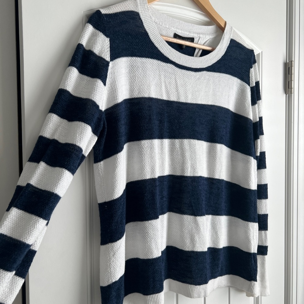 Banana Republic Striped Crew Neck Sweater - Picture 2 of 5